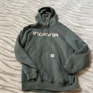Indiana University Carhartt Green Sweatshirt Hoodie